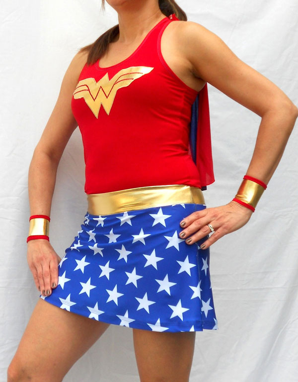 Wonder Woman Spandex Halloween Costume Dress 16091423